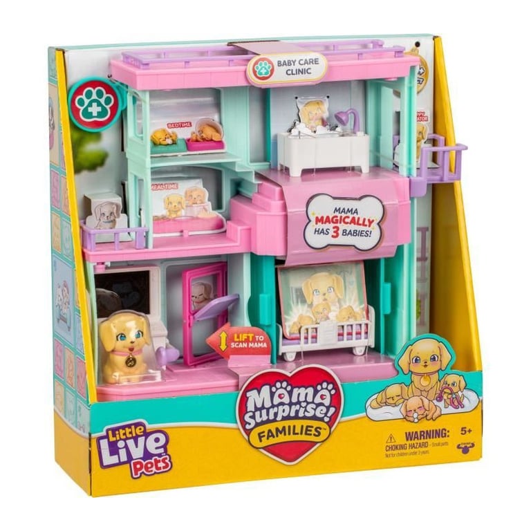 Clinique vétérinaire - LITTLE LIVE PETS - Mama Surprise - Accessoires inclus - Naissance magique - Neuf