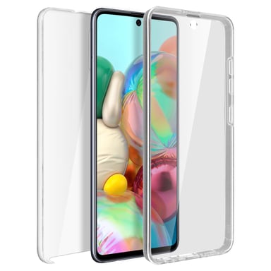Coque Samsung Galaxy A71 Arrière Rigide Intégrale Avant Souple Transparent