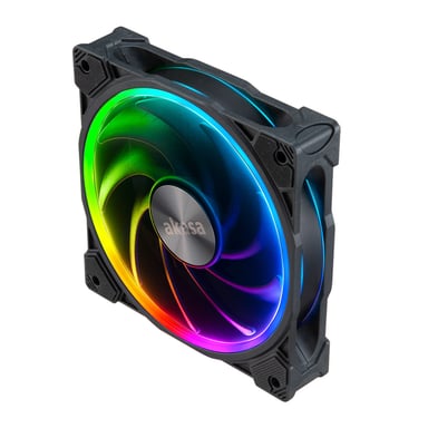 Akasa SOHO AR Boitier PC Ventilateur 12 cm Noir, Transparent 1 pièce(s) - Neuf