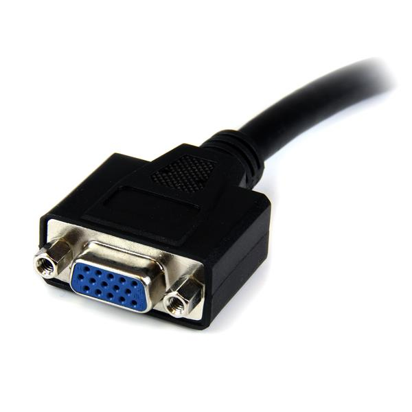 StarTech.com Câble Dvi-i Vers Vga Startech Dvivgamf8in Noir 0,2 M - vue 5