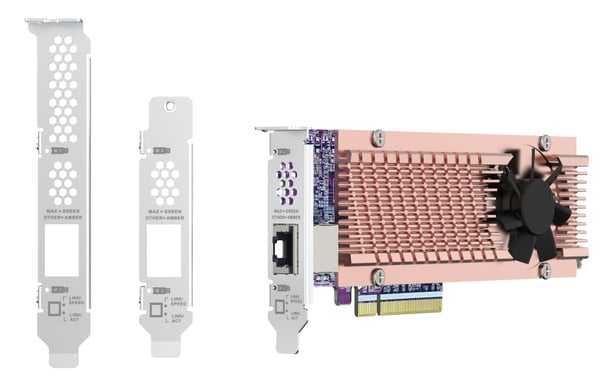 QNAP Card QM2 tarjeta y adaptador de interfaz Interno PCIe, RJ-45