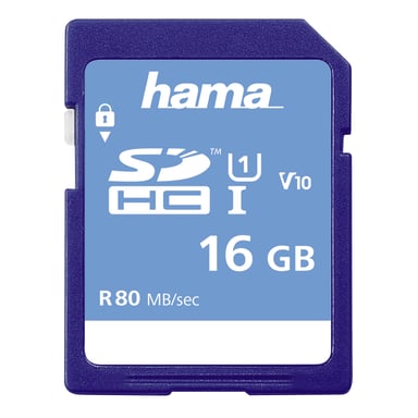SDHC 16 GB clase 10 UHS-I 80 MB/S
