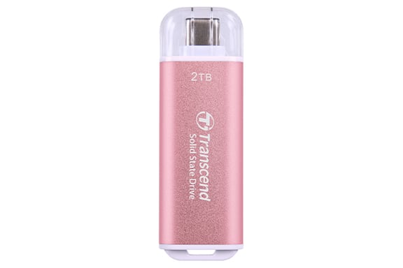 Transcend TS2TESD300P lecteur à circuits intégrés externe 2 To USB Type-C Bleu
