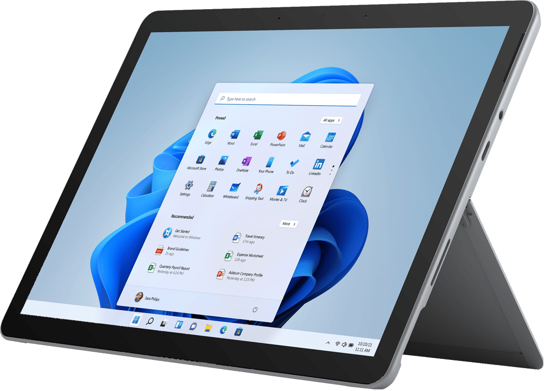 Microsoft Surface Go 3 64 Go 26,7 cm (10.5'') Intel® Pentium® Gold 4 Go Wi-Fi 6 (802.11ax) Windows 11 Home in S mode Platine