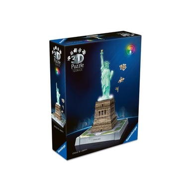 Puzzle Iconics 3D - Statua della Libertà illuminata