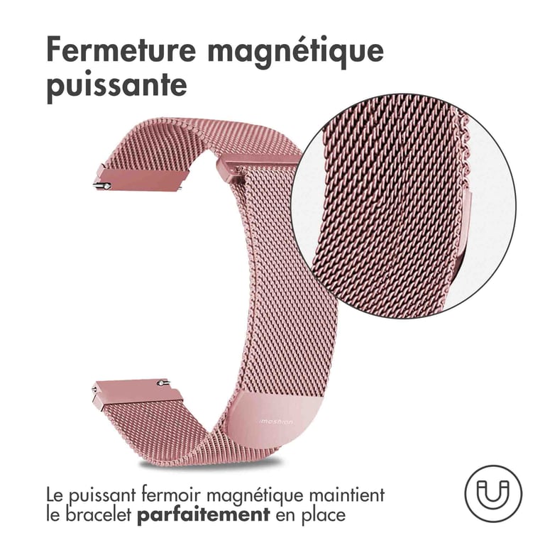 Bracelet 20mm Magnétique Milanais - vue 8