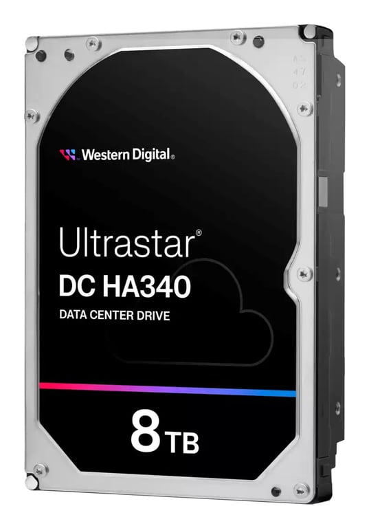 WESTERN DIGITAL Ultrastar DC HA340 3.5p 26.1MM 8To 256Mo 7200TPM SATA Neuf