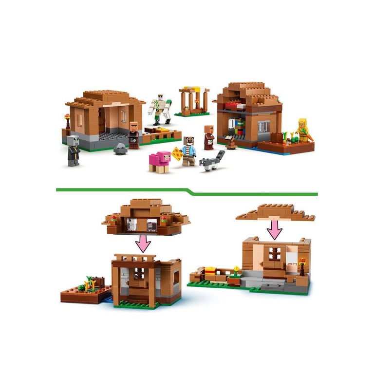 LEGO® Minecraft® 21596 'Évocateur à 'attaque du village - vue 8