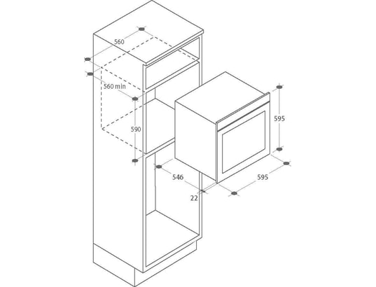 Fours encastrables Électrique 70L CALOR PACK 60cm, CAN8016361988002 - Neuf