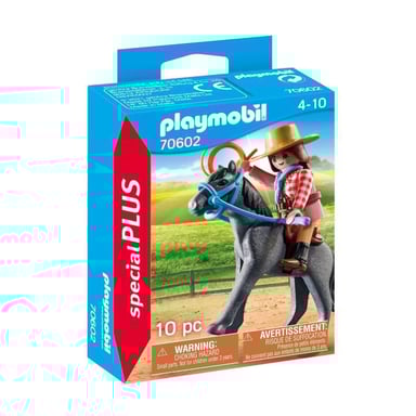PLAYMOBIL - 70602 - Cavaliere y caballo