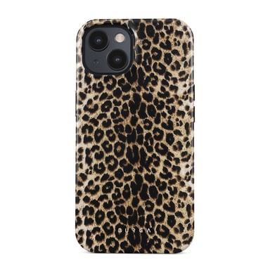 Burga Funda para iPhone 15 Plus MagSafe Tough A prueba de golpes Modelo Player Léopard