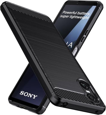 Sony Xperia 10 VI 5G carcasa estilo carbono negro