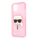 Funda Karl Lagerfeld KLHCP13XKHTUGLP para iPhone 13 Pro Max 6.7' Brillo rosa Cabeza de Karl