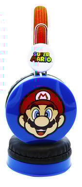 OTL Technologies Super Mario Écouteurs Avec fil Arceau Musique Noir, Bleu, Rouge, Blanc