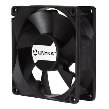 UNYKAch 80.80.25 système de refroidissement d'ordinateur Boitier PC Ventilateur 8 cm Noir