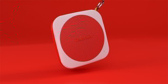 Polaroid PLRMUSICP19081RED Altoparlante portatile e per feste rosso, bianco