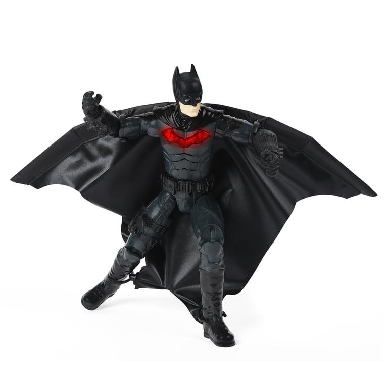DC Comics THE BATMAN LE FILM FIGURINE 30 CM BATMAN DELUXE Figurine Batman Wing Suit Articulée Et Interactive 30 Cm Effets Sonores Et Lumineux 6060523 Jouet Enfant et + Neuf - vue 2