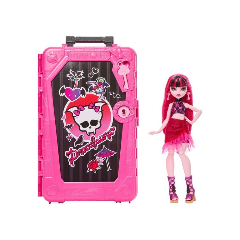 Coffret Monstrueux Secrets Draculaura Monster High JDR50 – 19 Surprises, Accessoires Inclus - vue 3