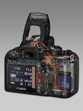 Canon EOS 1000D Boîtier d'appareil-photo SLR 10,1 MP CMOS 3888 x 2592 pixels Noir