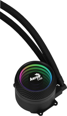 Aerocool MIRAGEL120 Refrigeración Líquida CPU Ventilador 12cm ARGB TDP 200W Negro