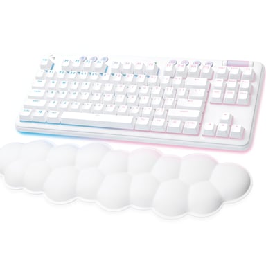 Logitech G 920-010454 clavier Jouer RF sans fil + Bluetooth QWERTY Espagnole Blanc - Neuf