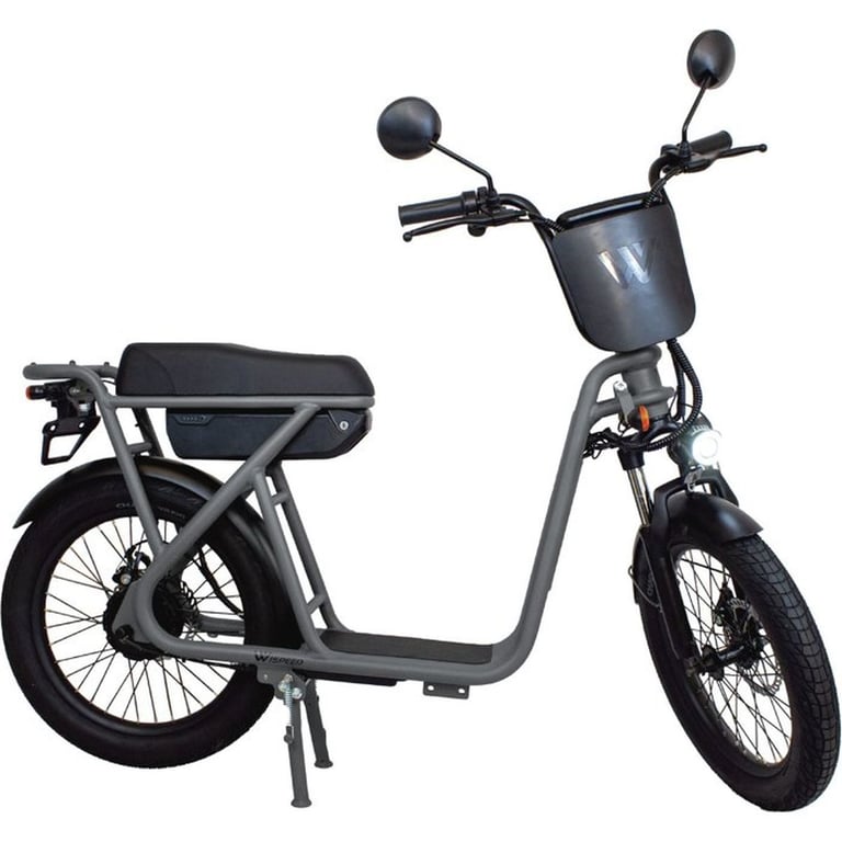 Wispeed Draisienne électrique WiMob Plus 20 350 W L1e-B Homologuée route Gris, 25 km/h, batterie 36 V 14 Ah