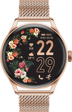 Montre connectée ICE SMART 2.0 Ronde avec Bracelet Milanaise Rose Gold Ice Watch