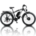 Vélo électrique KETELES K800, moteur 2000W, batterie 48V 23Ah, vitesse maximale 50 km/h, autonomie 100 km, pneus 26*4,0 pouces, noir et blanc.