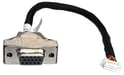 Shuttle PVG01 VGA port expansion kit for Slim-PCs 15-pin Mini D-Sub 2 x 10-pin Negro, Acero inoxidable, Blanco