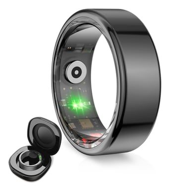 Ksix Saturn Anillo inteligente de seguimiento de actividad IP68 Negro