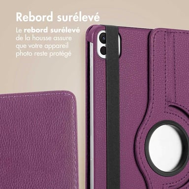 imoshion Coque tablette rotatif à 360° pour Apple iPad Pro 11 (2020/2021/2022) - Violet