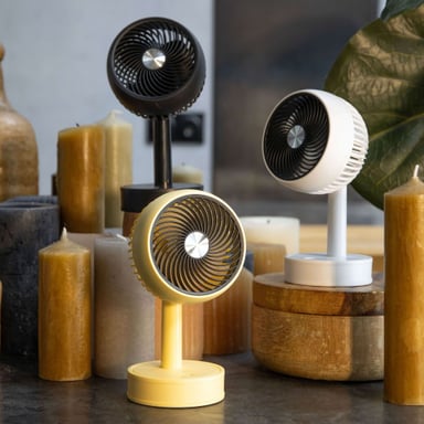 Ventilador de escritorio USB blanco