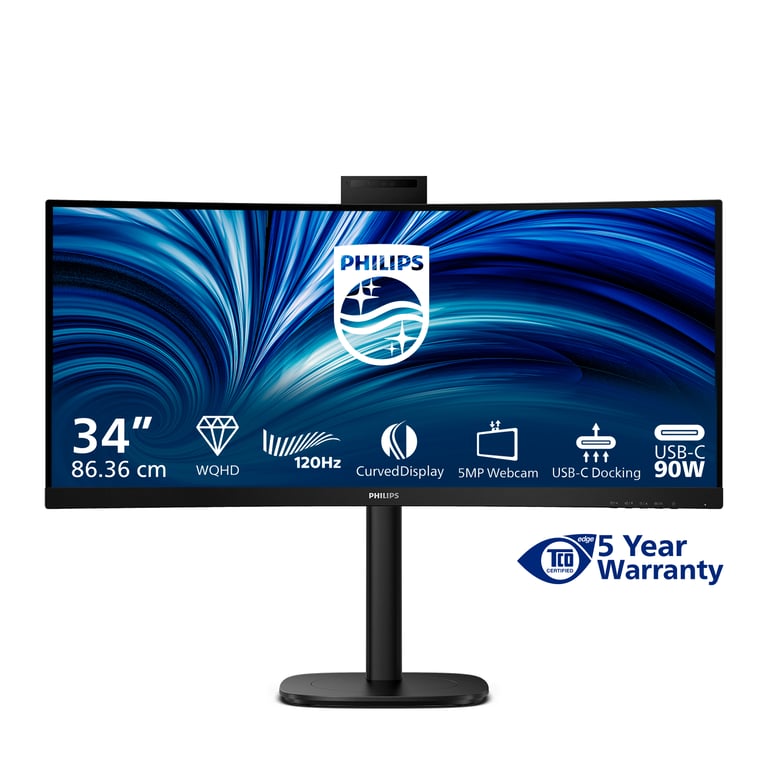 Philips 3000 series 34B2U3600CH00 écran plat de PC 86 4 cm 34 3440 x 1440 pixels Wide Quad HD LCD Neuf