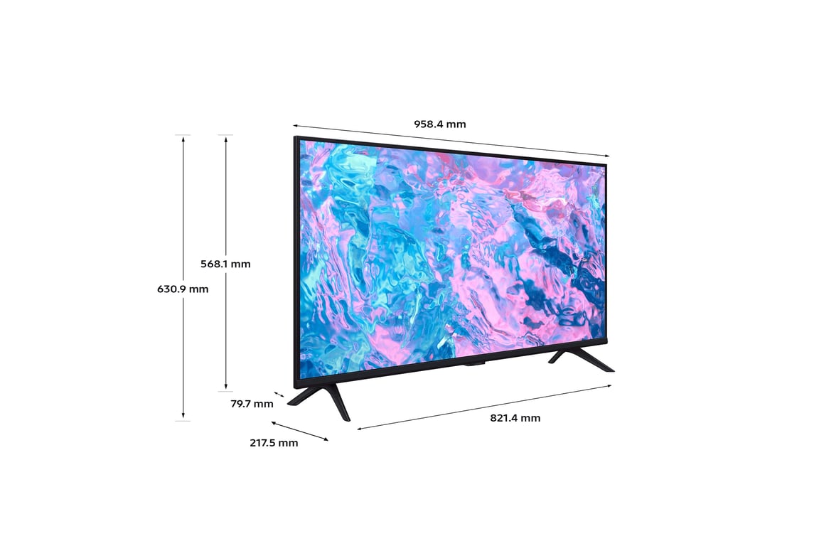 Tv Led 4k 43'' 108 Cm 43cu7025 Samsung - vue 4
