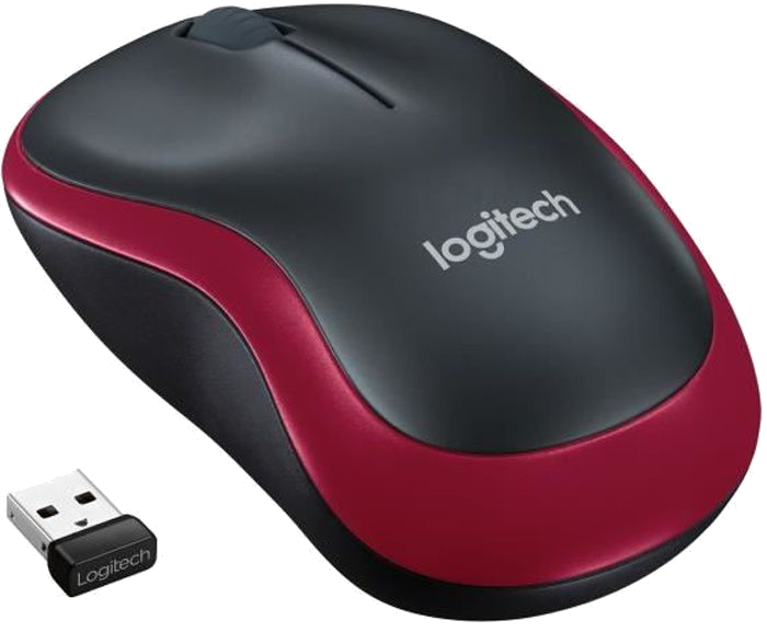 LOGITECH - Souris sans fil optique - M185 Rouge
