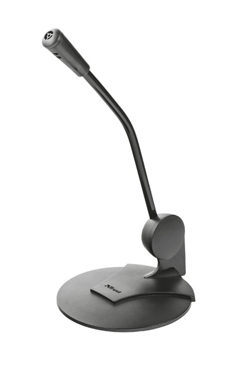 Microphone Trust 21674 – Micro de PC avec Câble 1,8m, Plug and Play