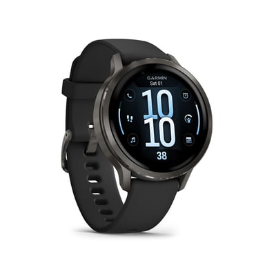 Venu 4 - Smartwatch da 41 mm, GPS integrato in acciaio e silicone - Nero