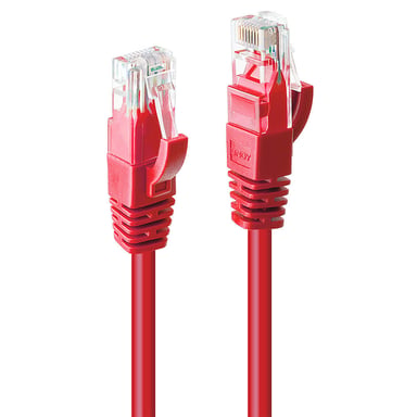 Lindy Câble réseau Rouge Cat.6 U/UTP, 2m - Neuf