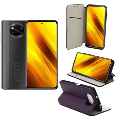 Xiaomi Poco X3 PRO Etui / Housse pochette protection violet