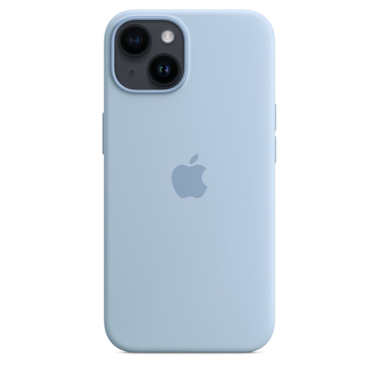 Apple Funda de silicona con MagSafe para el iPhone 14 - Azul celeste