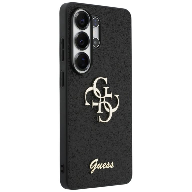 Guess Étui Fixed Glitter Big 4G Metal Logo pour Samsung Galaxy S26 Ultra Noir - vue 4
