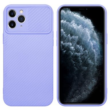 Coque pour Apple iPhone 11 PRO MAX en Bonbon Lilas Housse de protection Étui en silicone TPU flexible et avec protection pour appareil photo
