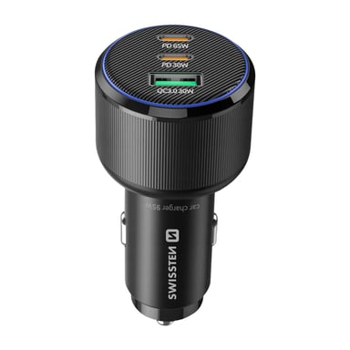 Caricatore per auto 2x USB-C Power Delivery 95W e USB 3.0 30W Quick Charge