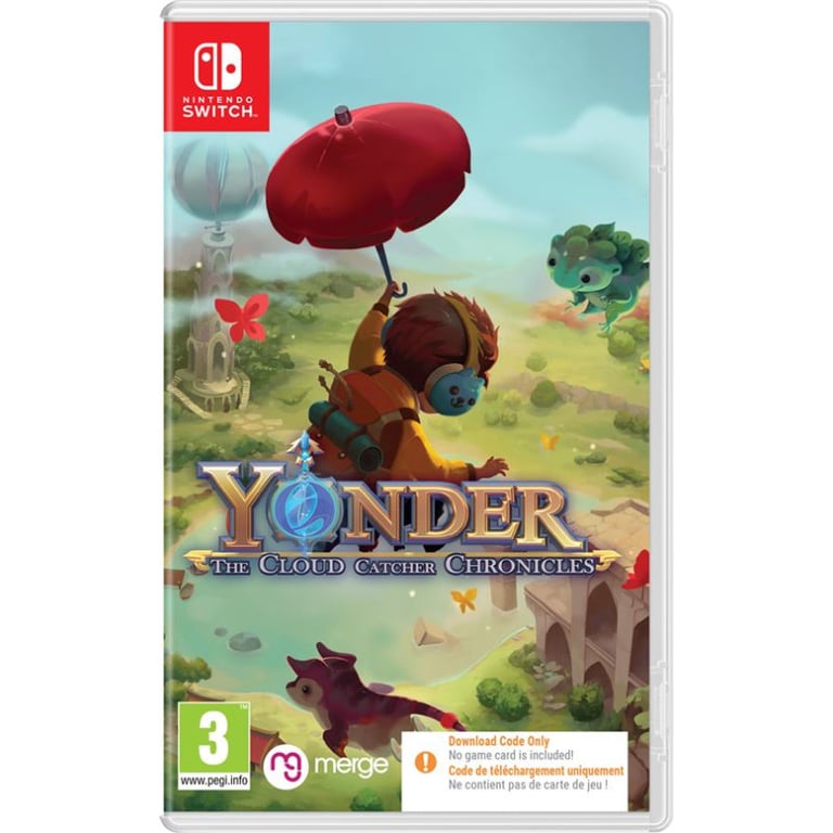 Yonder The Cloud Catcher Chronicles Nintendo SWITCH Code de téléchargement Neuf
