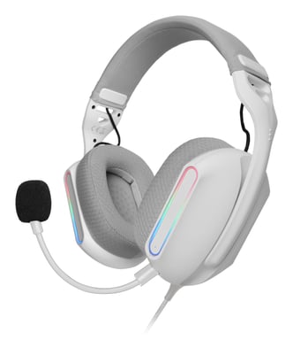 Auriculares Gaming con Micrófono Mars Gaming MH-PRO- Jack 3.5- USB- Blancos