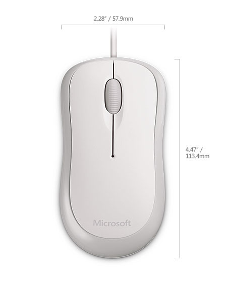Ratón óptico Microsoft Basic para negocios Ambidiestro USB Tipo-A Ratón óptico de 800 DPI