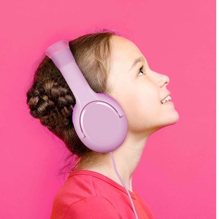 Celly KidsBeat Casques Avec fil Arceau Musique Rose - Neuf