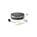 Crêpière Lagrange Tradi'Duo 1500 W 35 cm alu moulé avec plaque antiadhésive et grille 4 mini crêpes Noir