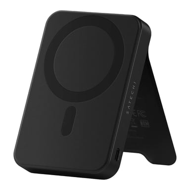 PowerBank Magnétique 10000mAh Compatible Qi2 15W Modèle OntheGo avec Support Noir