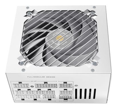Fuente de Alimentación Mars Gaming MPB1000PSI- 1000W- Ventilador 14cm- 80 Plus Gold- Blanca